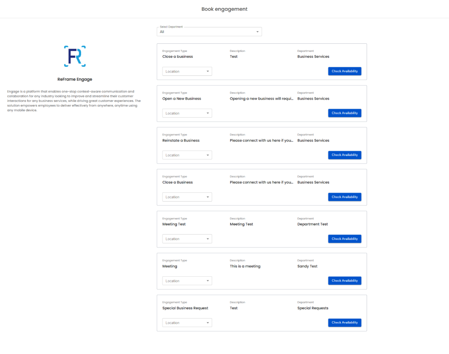 Help center reframe engage